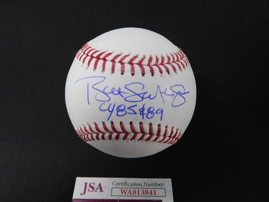 Bret Saberhagen Signed Official Major League Baseball Cy Young Inscription JSA COA