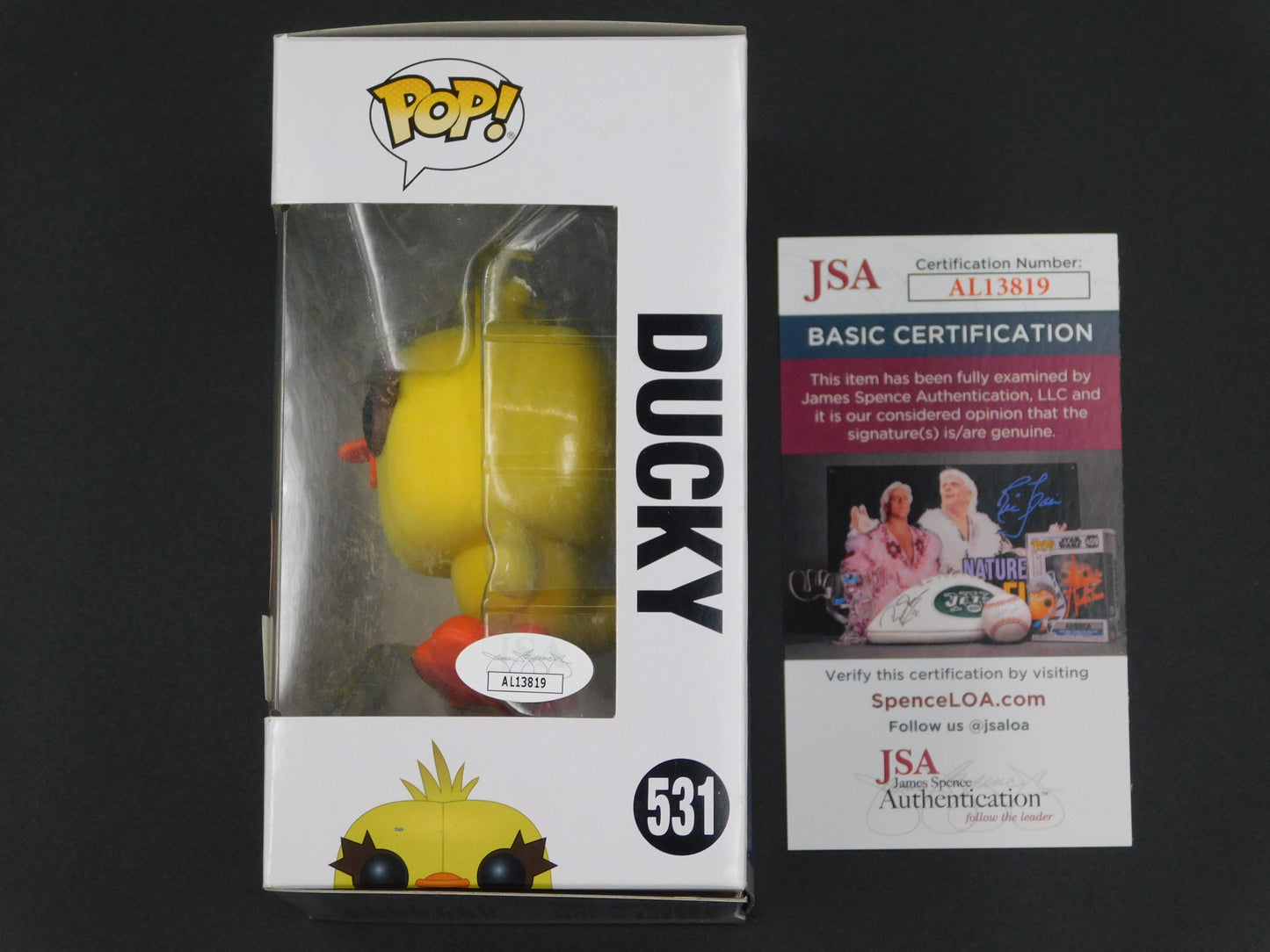 Keegan Michael Key Signed Autograph Vinyl Funko Pop 531 Ducky Toy Story JSA COA