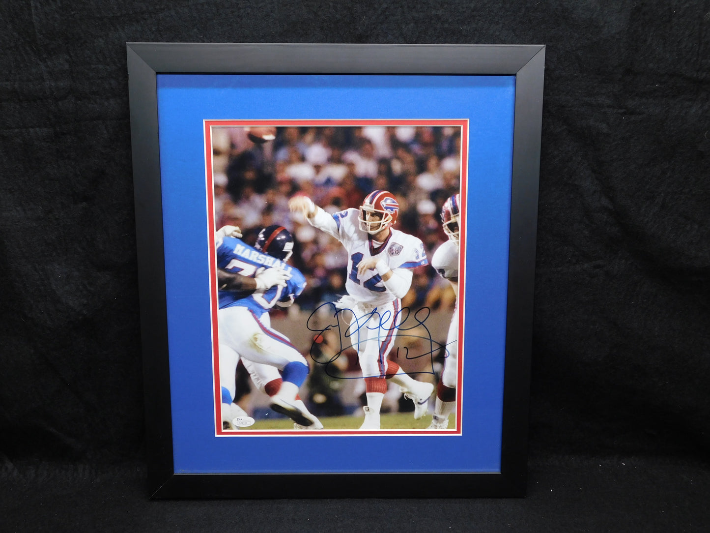 Jim Kelly Signed Autographed Framed 11x14 Photo Buffalo Bills HOF JSA COA