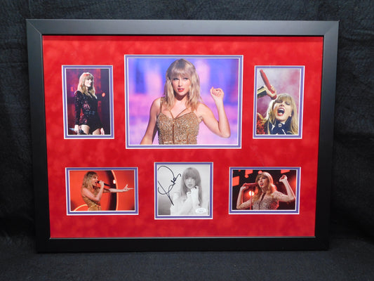 Taylor Swift Signed Autographed Framed TTPD CD Insert Photo The Tortured Poets Department JSA COA B