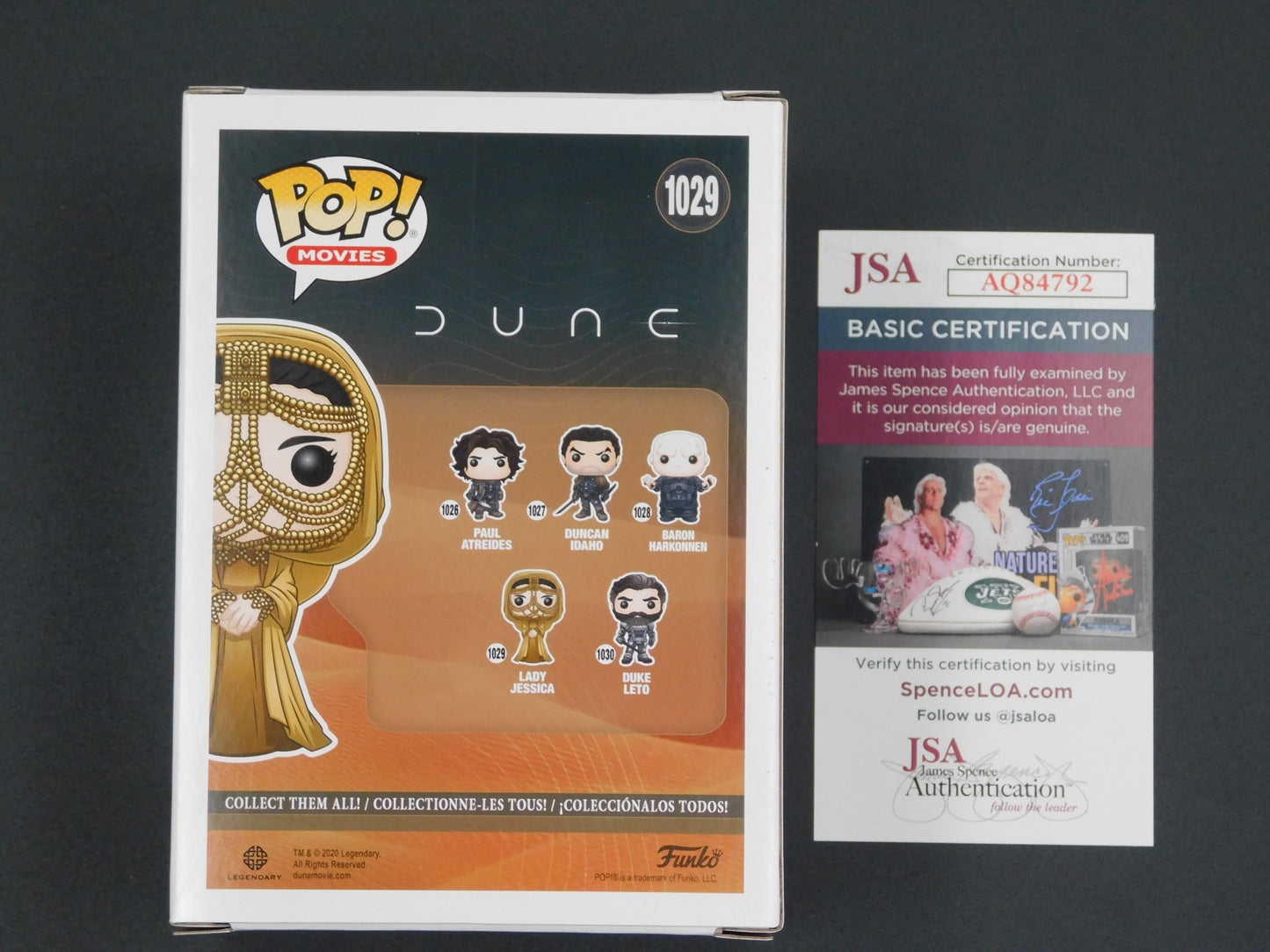 Rebecca Ferguson Signed Autographed Vinyl Funko Pop! 1029 Lady Jessica Dune JSA COA