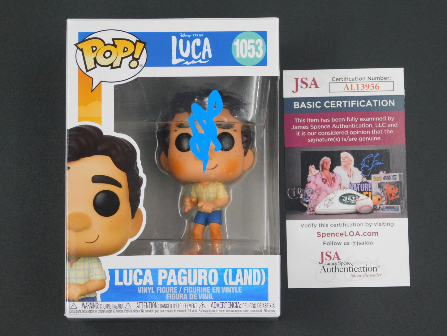 Jacob Tremblay Signed Autographed Vinyl Funko Pop! 1053 Luca Paguro JSA COA