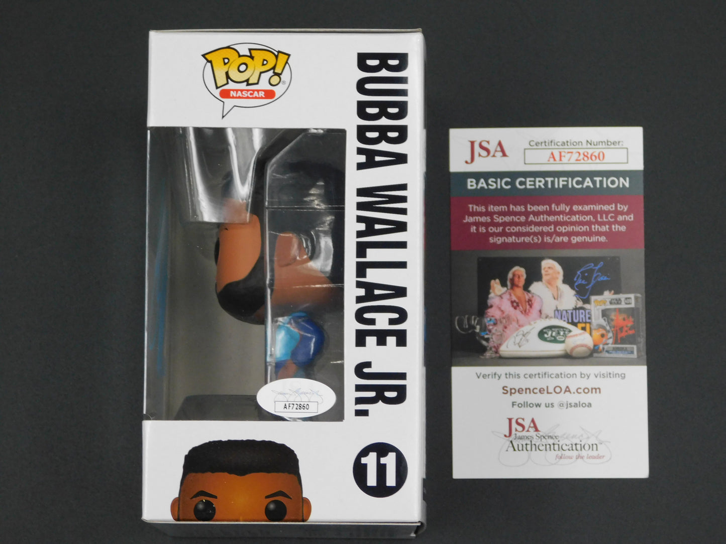 Bubba Wallace Jr. Signed Autographed Vinyl Funko Pop! 11 NASCAR Racing JSA COA