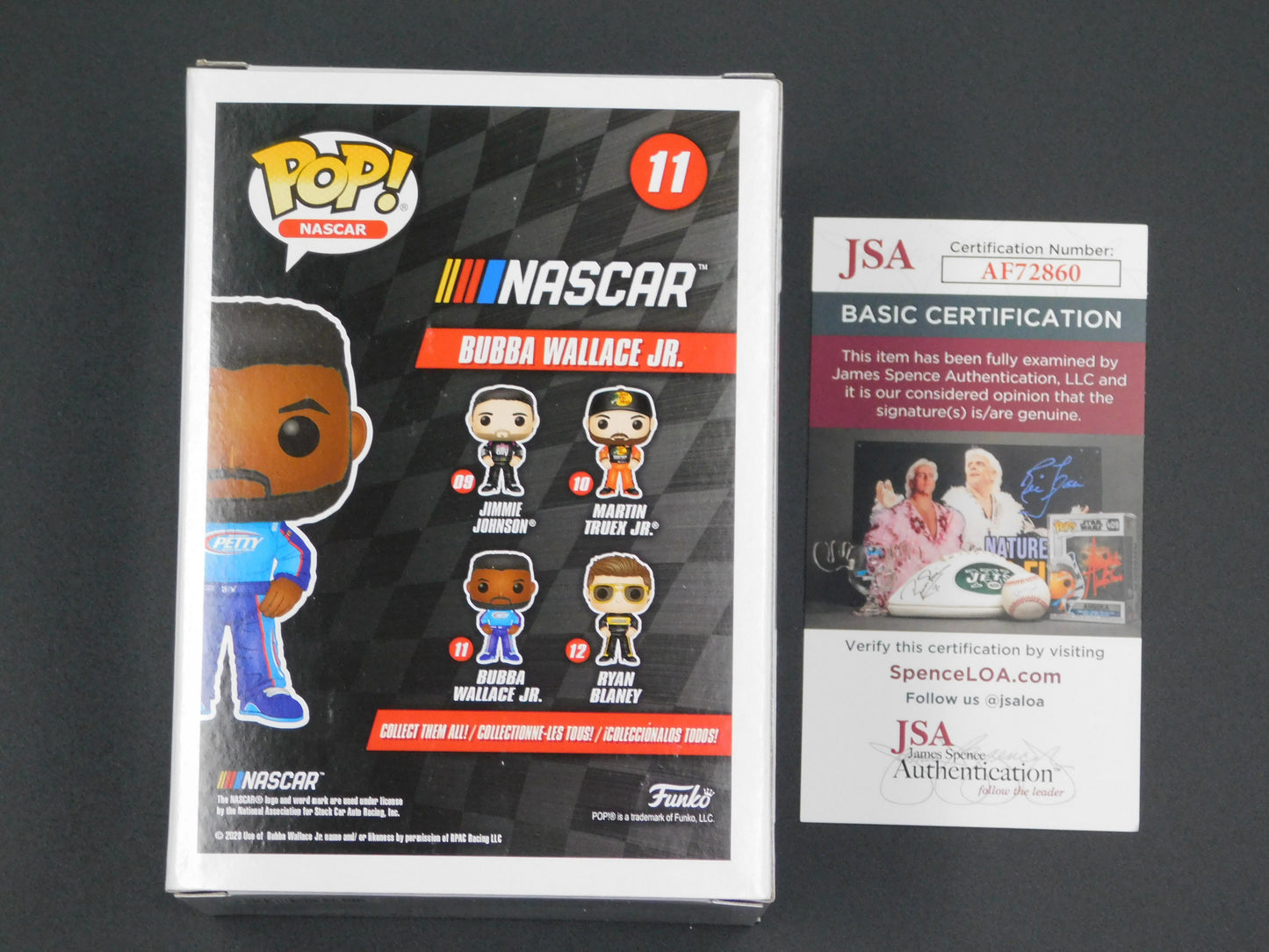 Bubba Wallace Jr. Signed Autographed Vinyl Funko Pop! 11 NASCAR Racing JSA COA