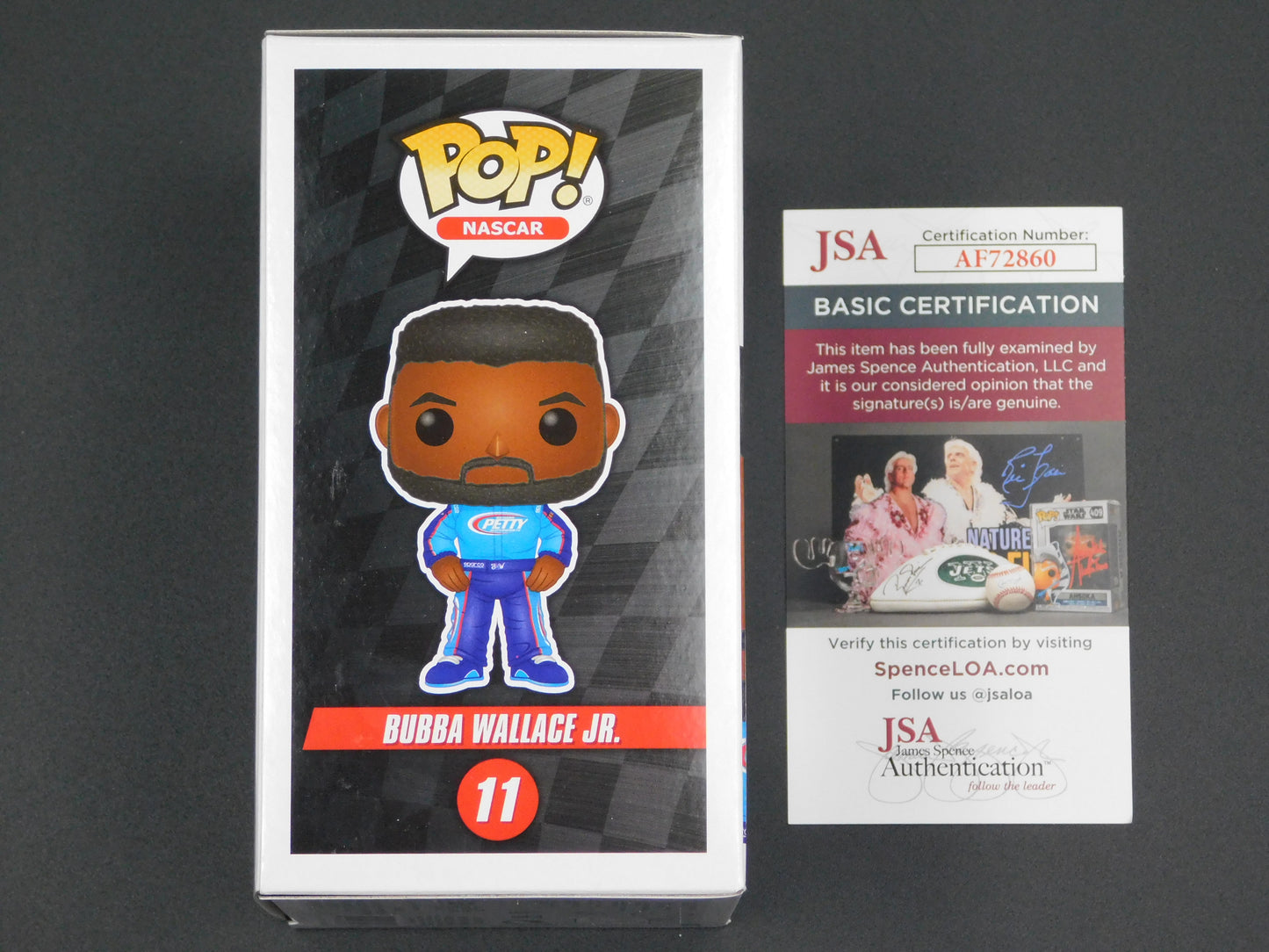 Bubba Wallace Jr. Signed Autographed Vinyl Funko Pop! 11 NASCAR Racing JSA COA