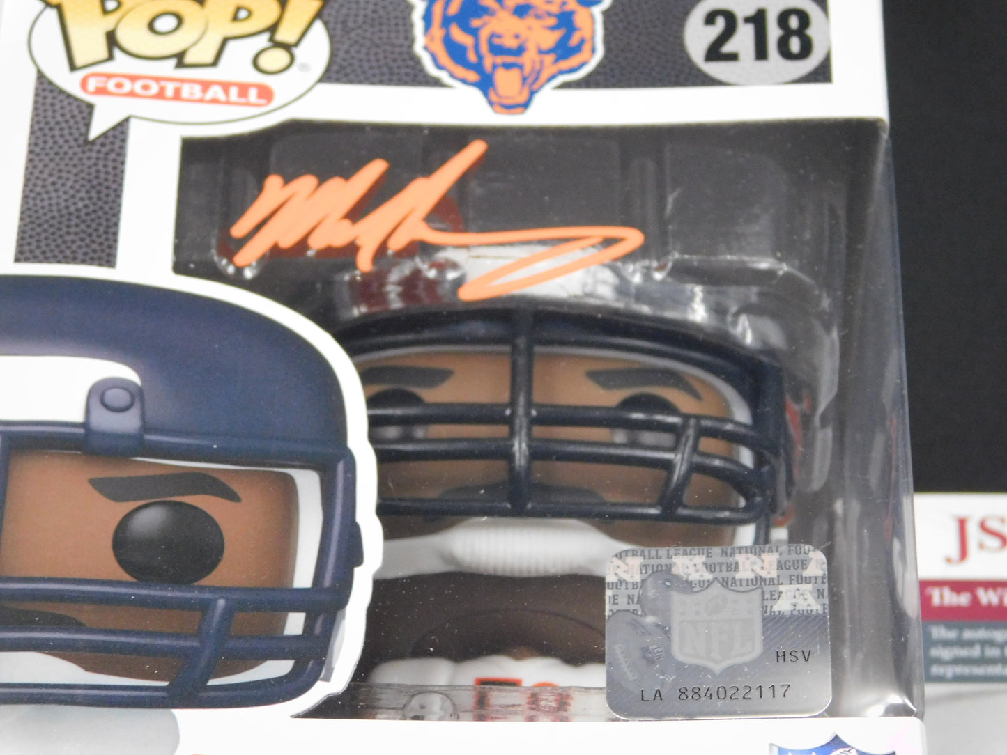 Mike Singletary Signed Autographed Vinyl Funko Pop! 218 Chicago Bears NFL JSA COA