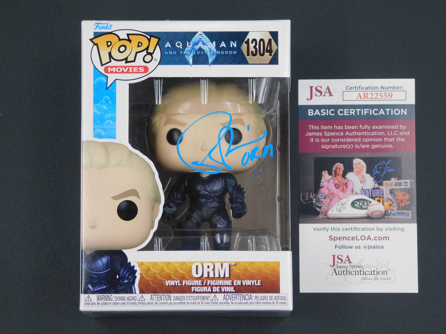 Patrick Wilson Signed Autographed Vinyl Funko Pop! 1304 Orm Aquaman JSA COA