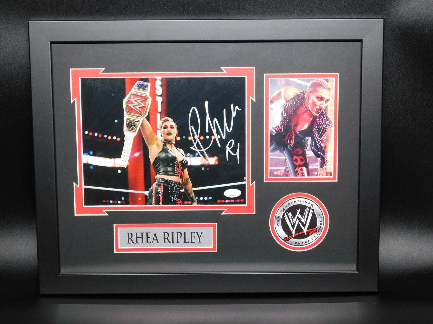 Rhea Ripley Signed Autographed Framed 8x10 Photo WWE NXT Judgement Day JSA COA