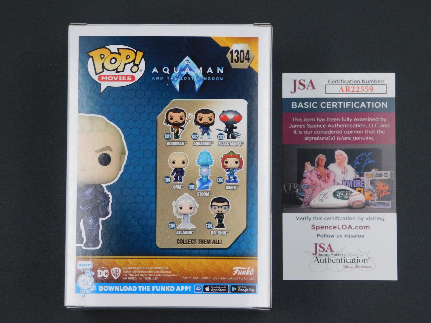 Patrick Wilson Signed Autographed Vinyl Funko Pop! 1304 Orm Aquaman JSA COA