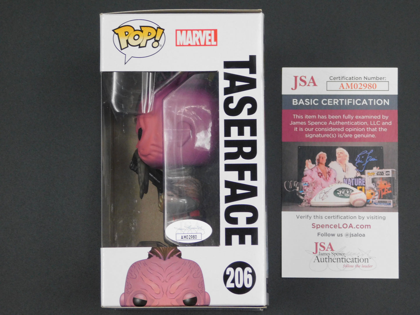 Chris Sullivan Signed Autographed Vinyl Funko Pop! 206 Taserface Guardians of the Galaxy Marvel JSA COA