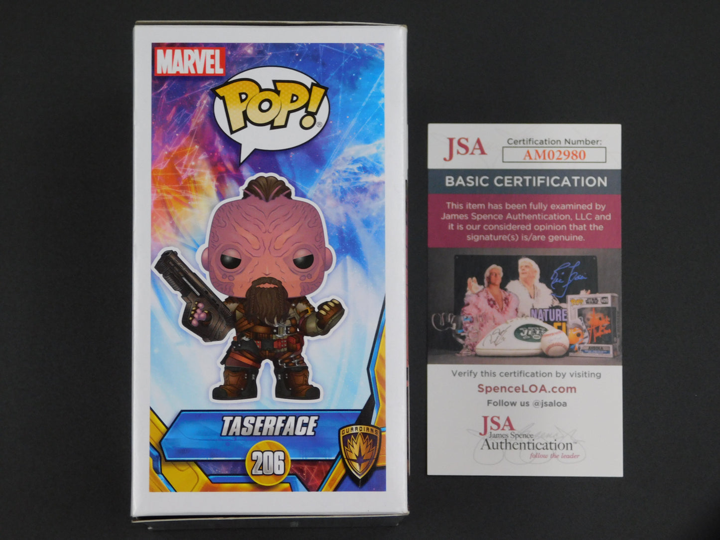 Chris Sullivan Signed Autographed Vinyl Funko Pop! 206 Taserface Guardians of the Galaxy Marvel JSA COA