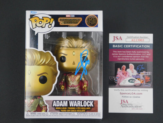 Will Poulter Signed Autographed Vinyl Funko Pop 1206 Adam Warlock Guardians of the Galaxy Marvel JSA COA