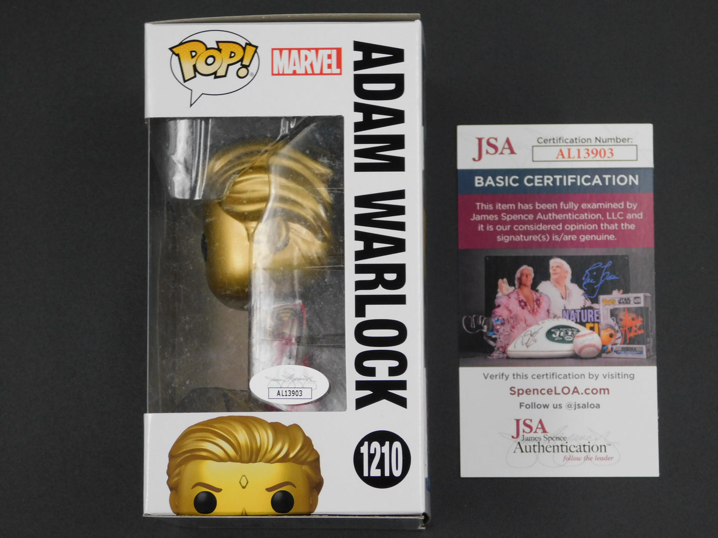 Will Poulter Signed Autographed Vinyl Funko Pop 1206 Adam Warlock Guardians of the Galaxy Marvel JSA COA