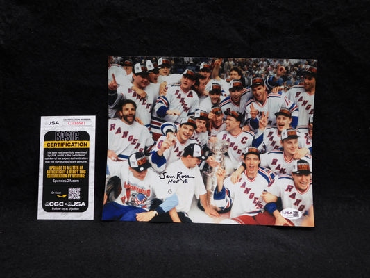 Sam Rosen Signed Autographed 8x10 Photo New York Rangers MSG NHL JSA COA