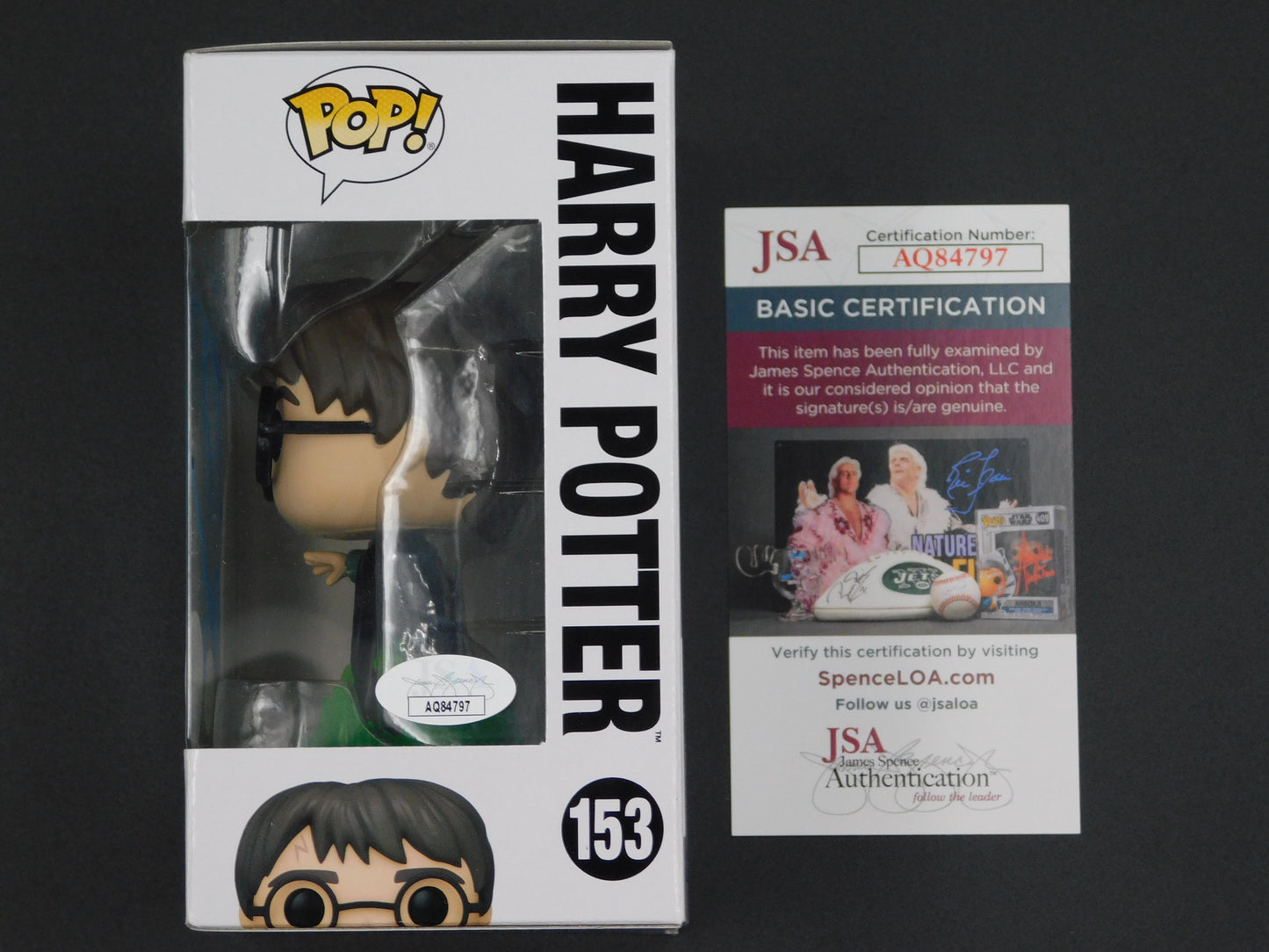 Daniel Radcliffe Signed Autographed Funko Pop 153 Exclusive GITD Harry Potter JSA COA