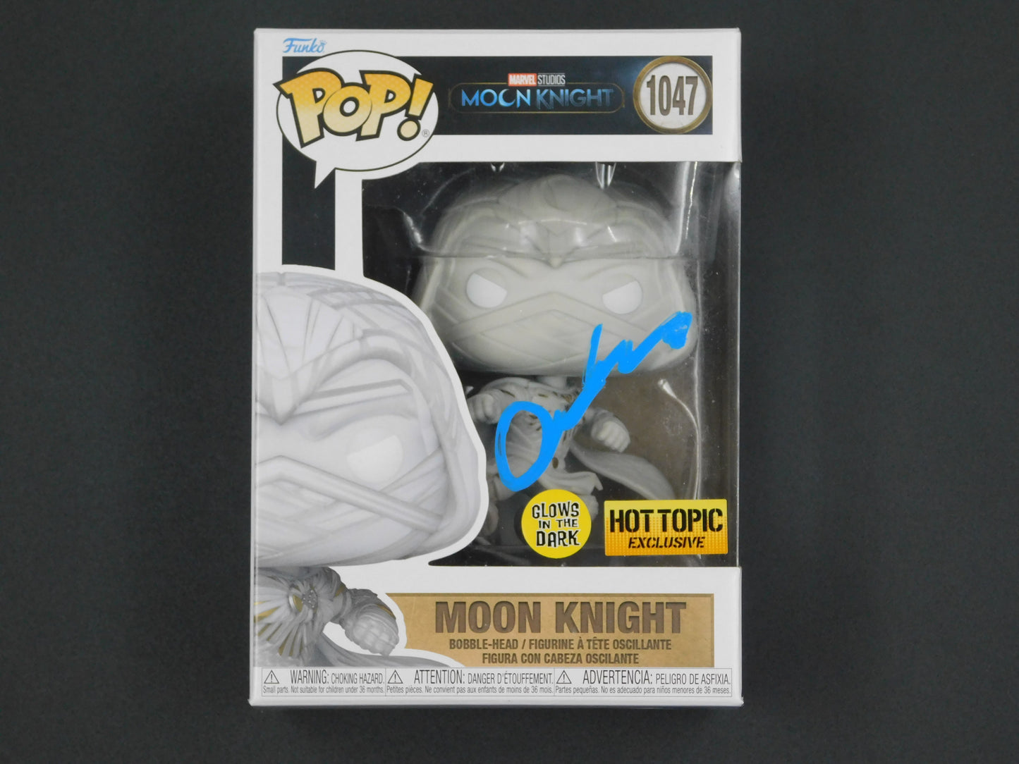 Oscar Isaac Signed Autographed Vinyl Funko Pop 1047 Moon Knight Exclusive GITD Autograph COA