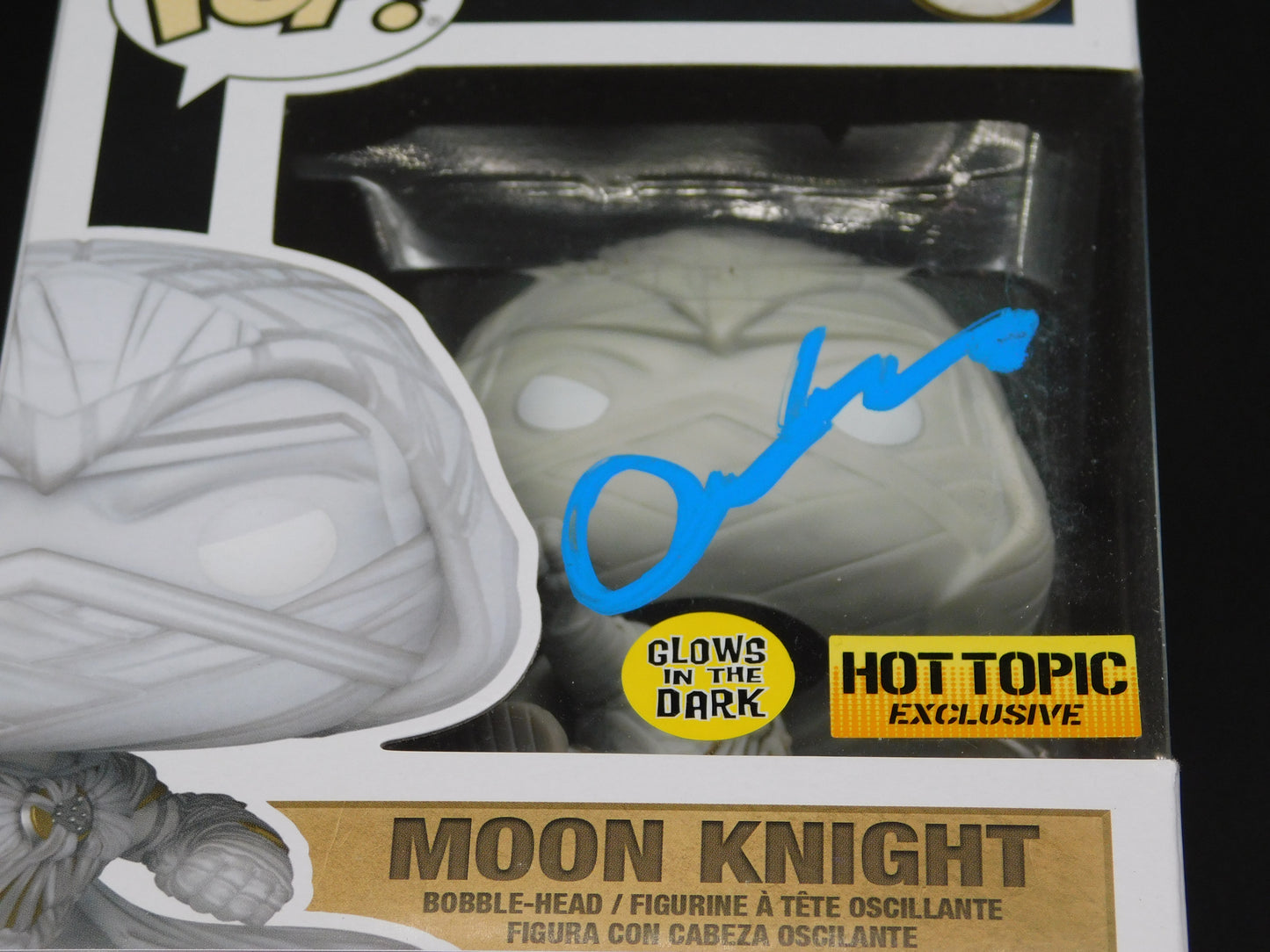 Oscar Isaac Signed Autographed Vinyl Funko Pop 1047 Moon Knight Exclusive GITD Autograph COA