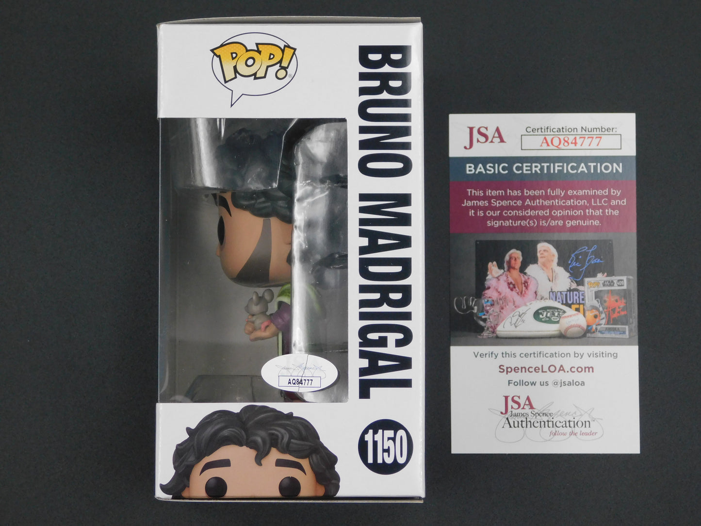 John Leguizamo Signed Autographed Vinyl Funko Pop! 1150 Bruno Madrigal Disney Encanto JSA COA