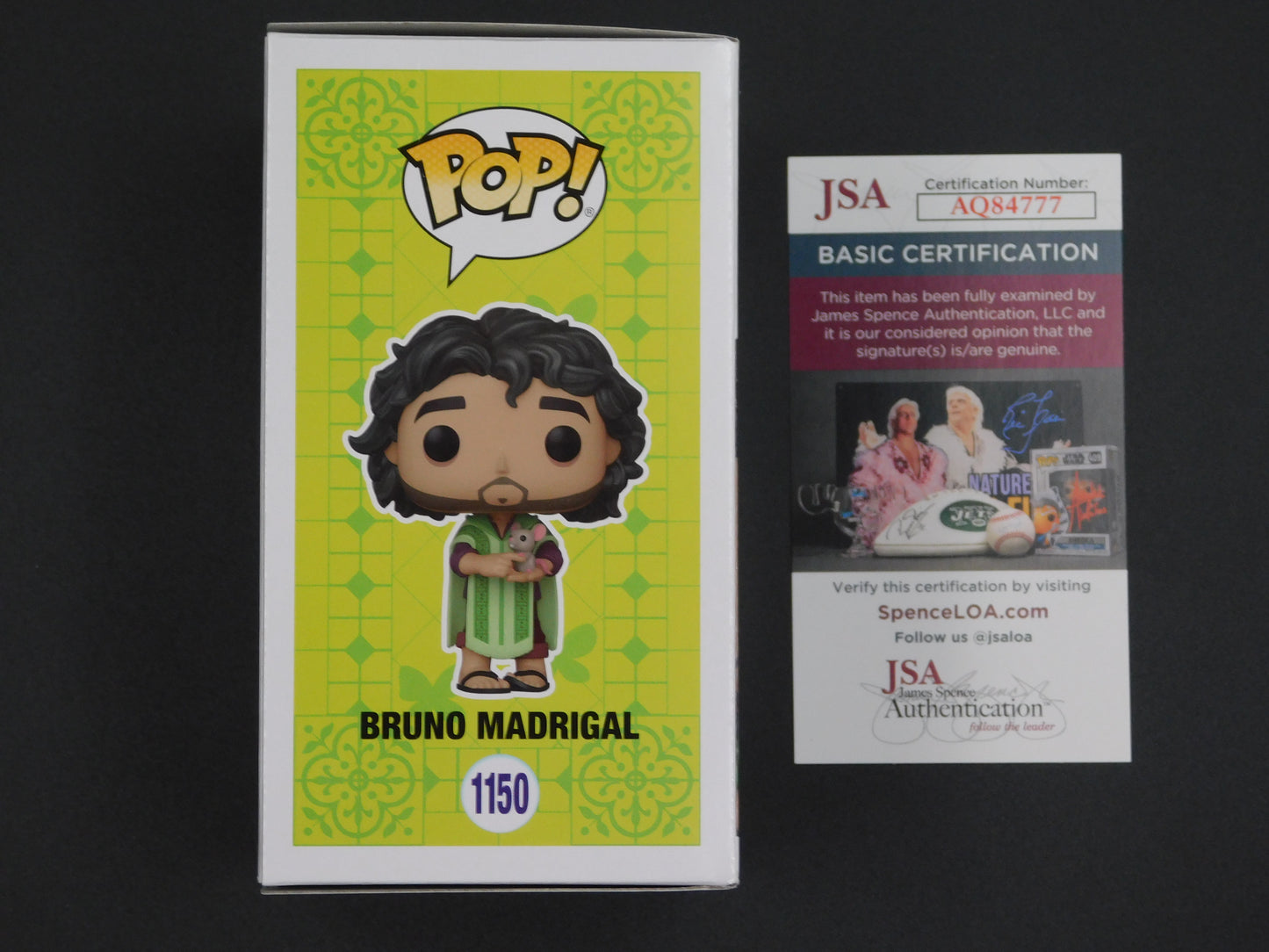 John Leguizamo Signed Autographed Vinyl Funko Pop! 1150 Bruno Madrigal Disney Encanto JSA COA