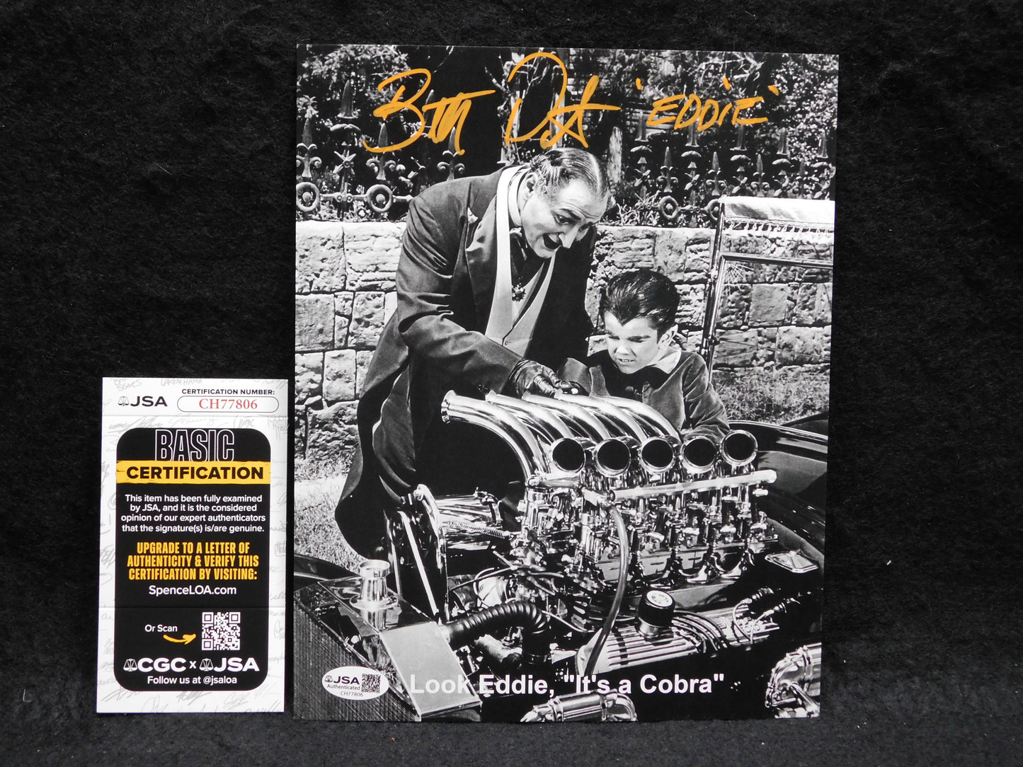 Butch Patrick Signed / Autographed 8x10 Photo Eddie Munster JSA COA