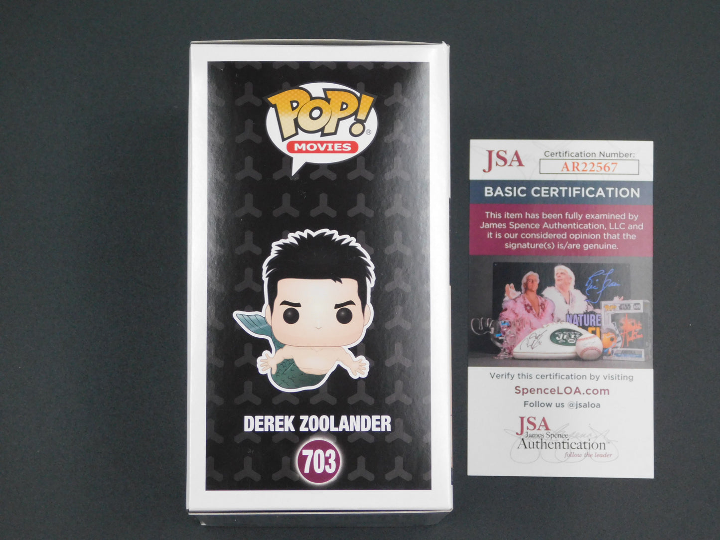 Ben Stiller Signed Autographed Vinyl Funko Pop! 703 Derek Zoolander 2019 Funko Exclusive JSA COA