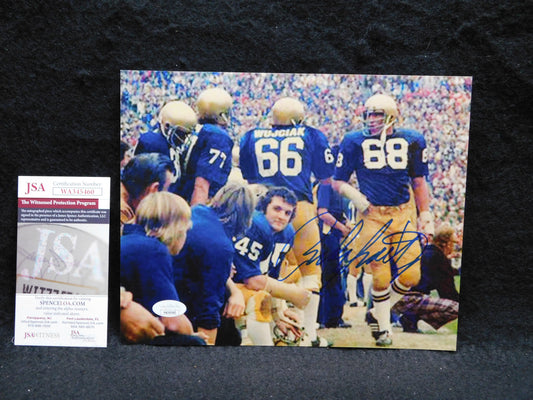 Rudy Ruettiger Notre Dame Signed / Autographed 8x10 Photo JSA COA