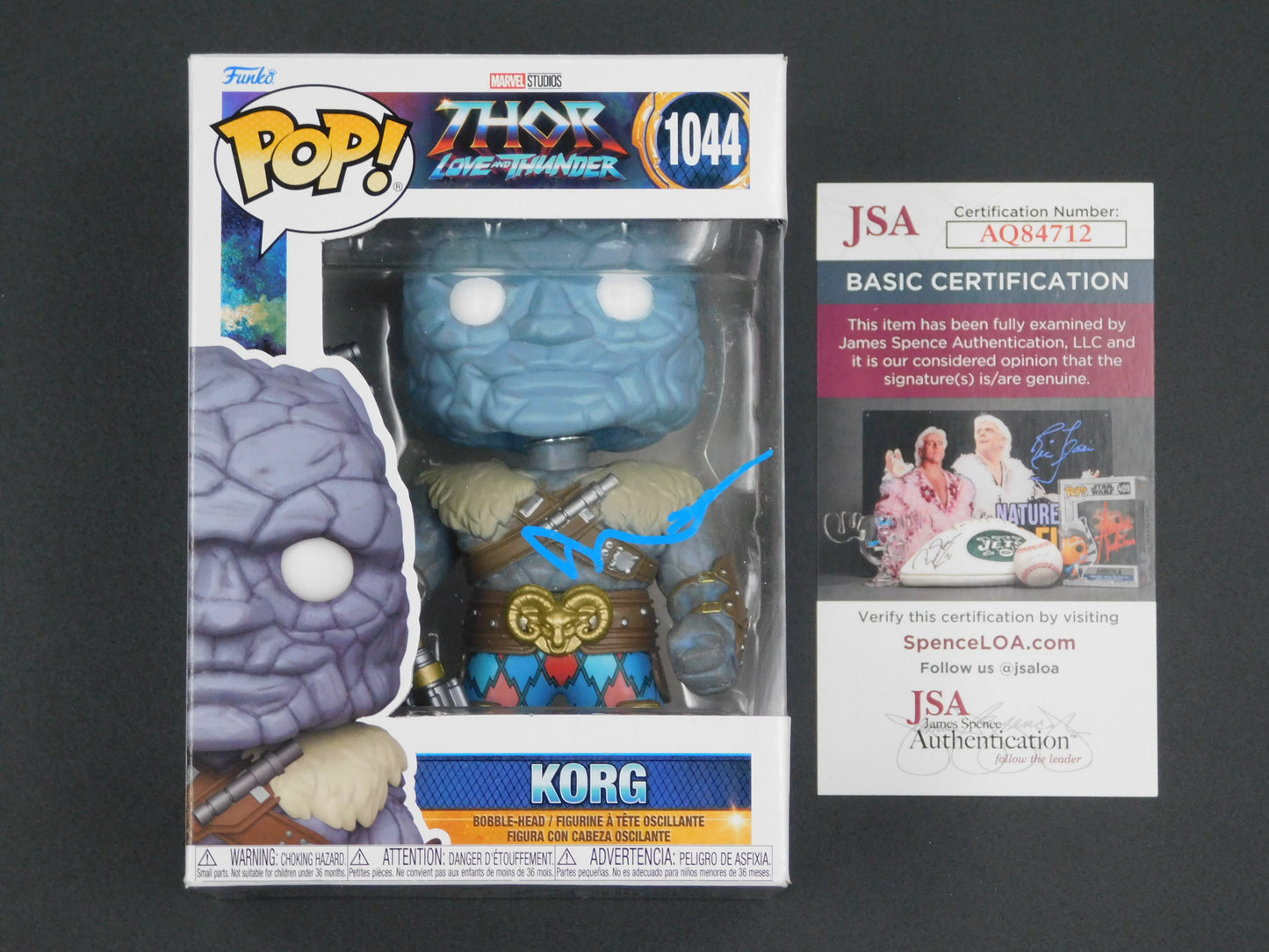 Taika Waititi Signed Autographed Funko Pop! 1044 Korg Thor Love Thunder Marvel Director JSA COA