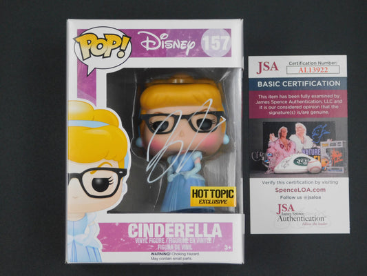 Lily James Signed Autographed Vinyl Funko Pop! 157 Cinderella Disney JSA COA