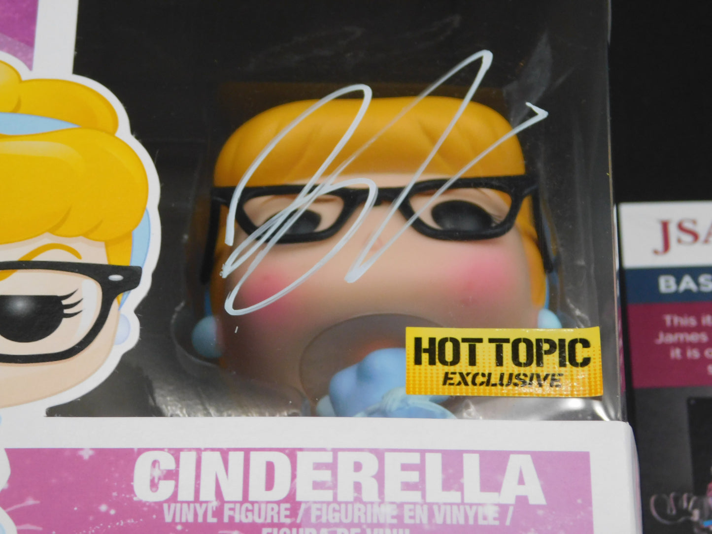 Lily James Signed Autographed Vinyl Funko Pop! 157 Cinderella Disney JSA COA