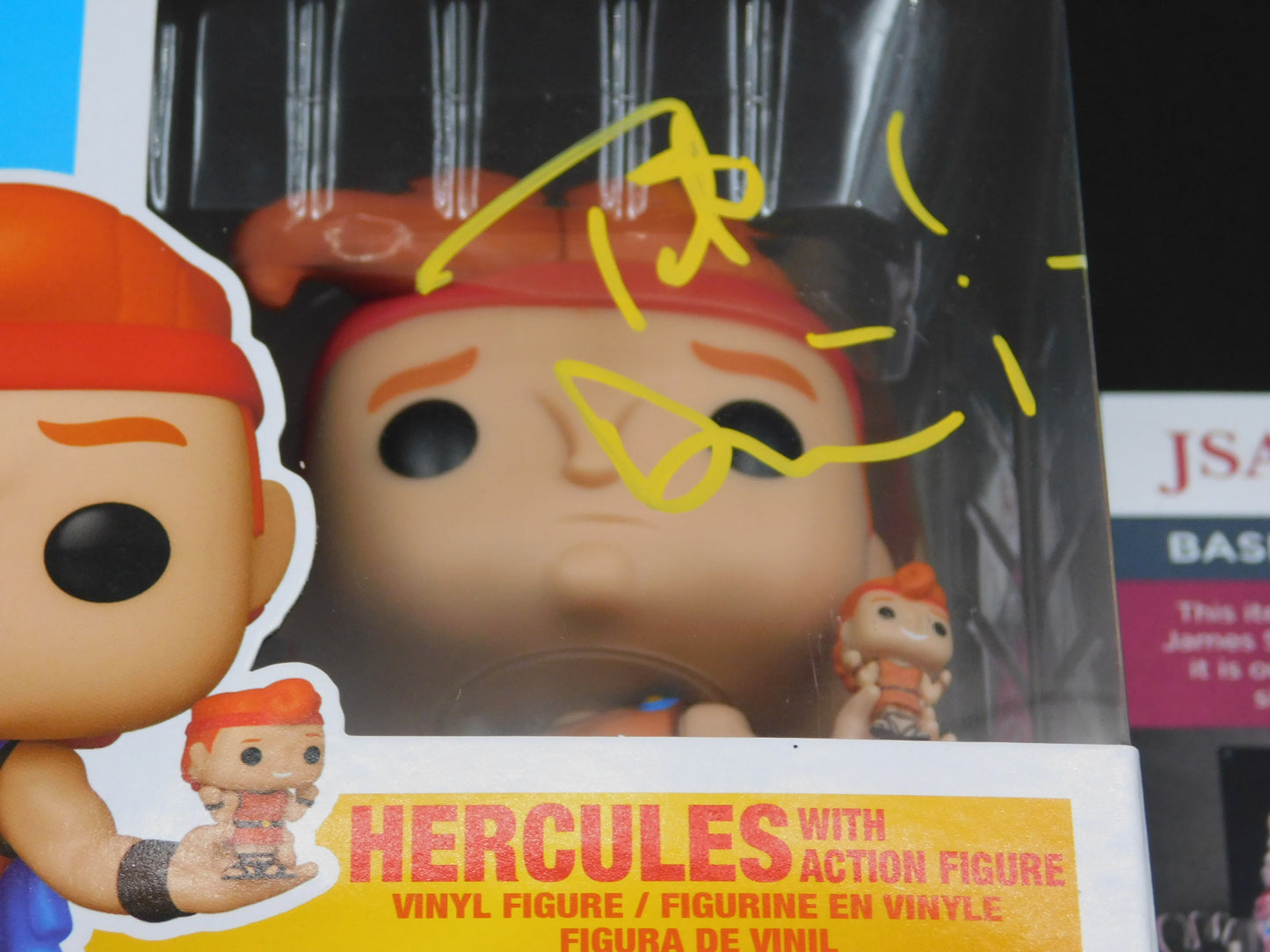 Tate Donovan Signed Autographed Vinyl Funko Pop! 1329 Hercules with Action Figure Disney JSA COA