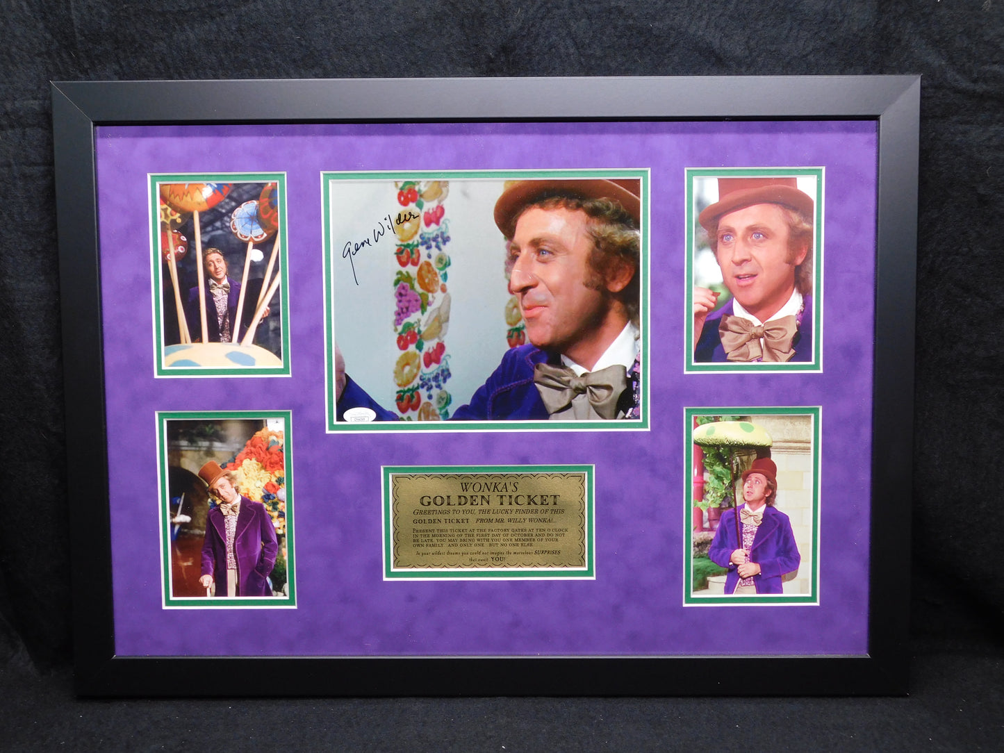 Gene Wilder Signed Autographed Framed 8x10 Photo Willy Wonka & The Chocolate Factory JSA COA C