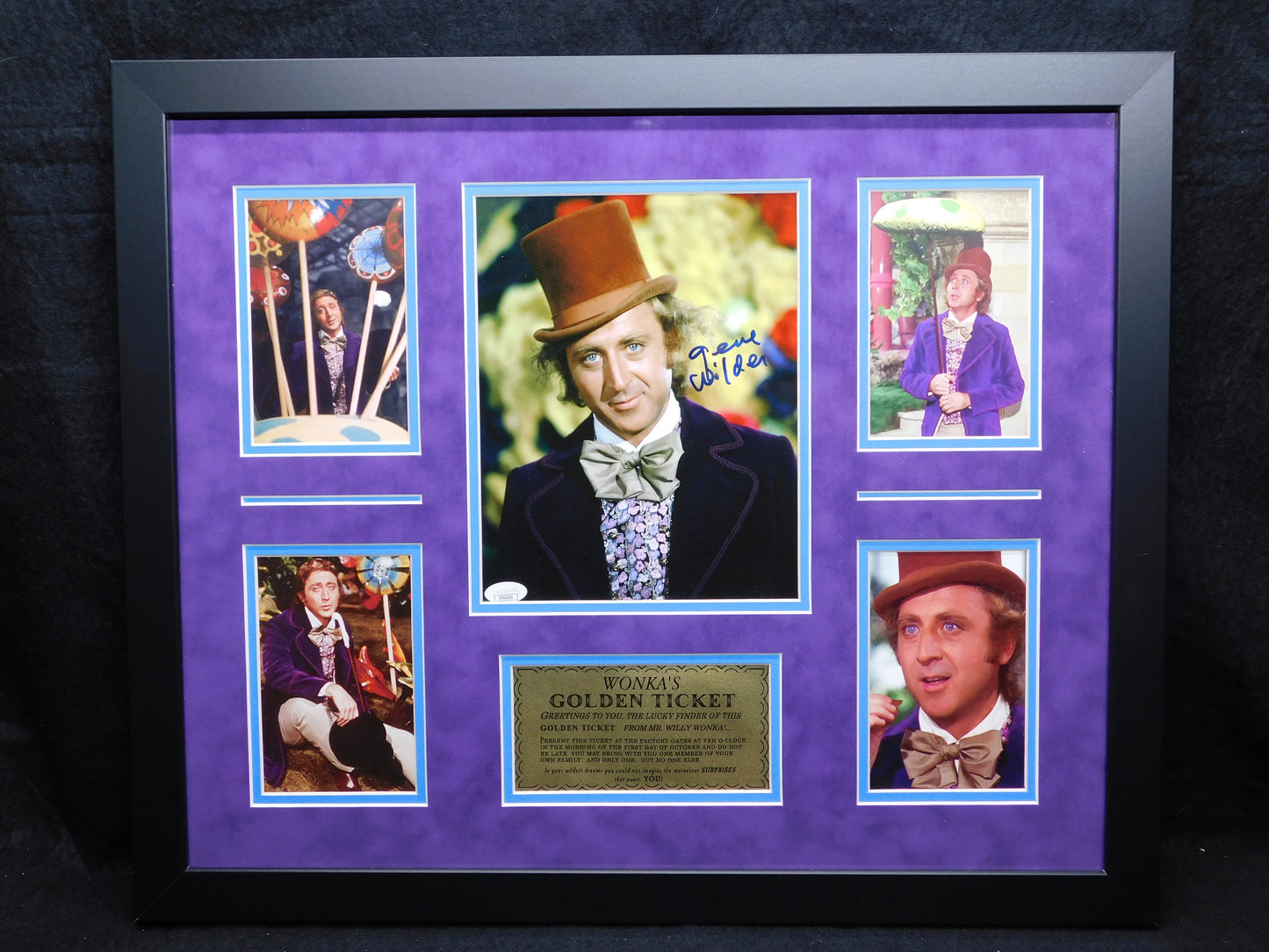Gene Wilder Signed Autographed Framed 8x10 Photo Willy Wonka & The Chocolate Factory JSA COA D