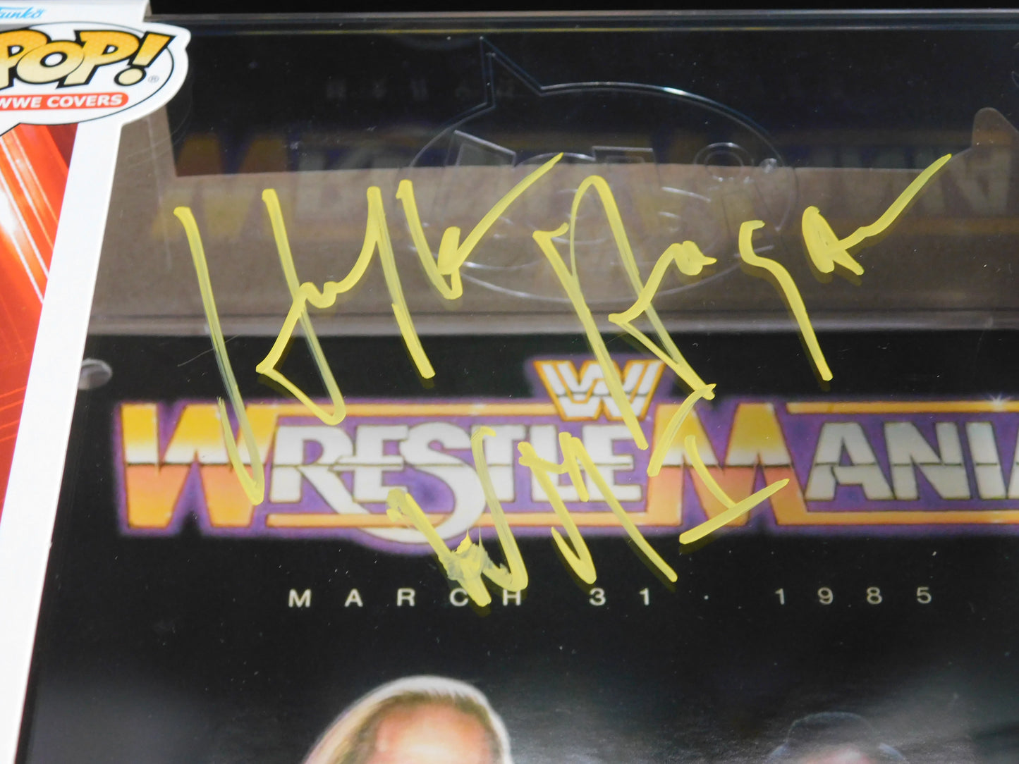 Hulk Hogan Signed Autographed Funko Pop! 01 Wrestlemania Script WWE WWF JSA COA