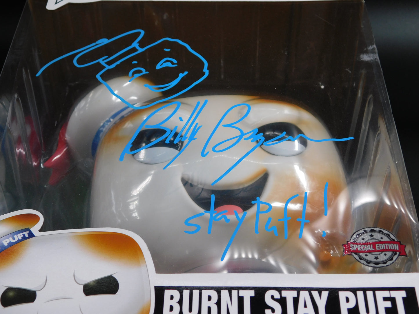 Bill Bryan Signed Auto 10in Funko Pop! 849 Burnt Stay Puft Ghostbusters PSA COA