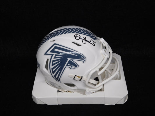 Brian Jordan Signed Autographed Atlanta Falcons STS Speed Mini Helmet BAS COA