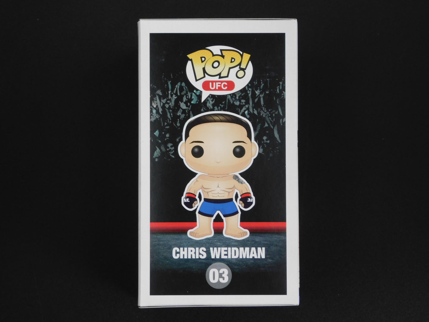 Chris Weidman Signed Autographed Vinyl Funko Pop! 03 UFC Fighter MMA BAS COA Blue