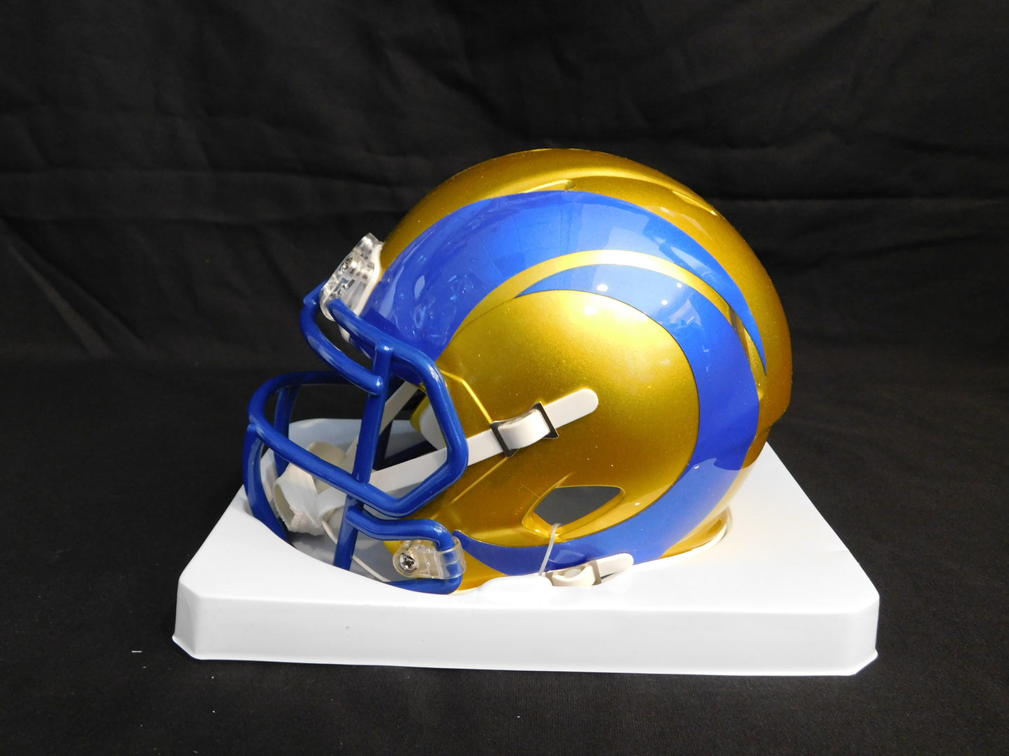 Braden Fiske Signed Autographed LA Rams Alternate Amp Speed Mini Helmet JSA COA