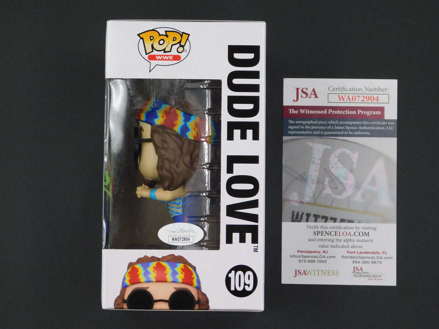 Mick Foley Dude Love Signed Autographed Vinyl Funko Pop! 109 WWE WWF JSA COA