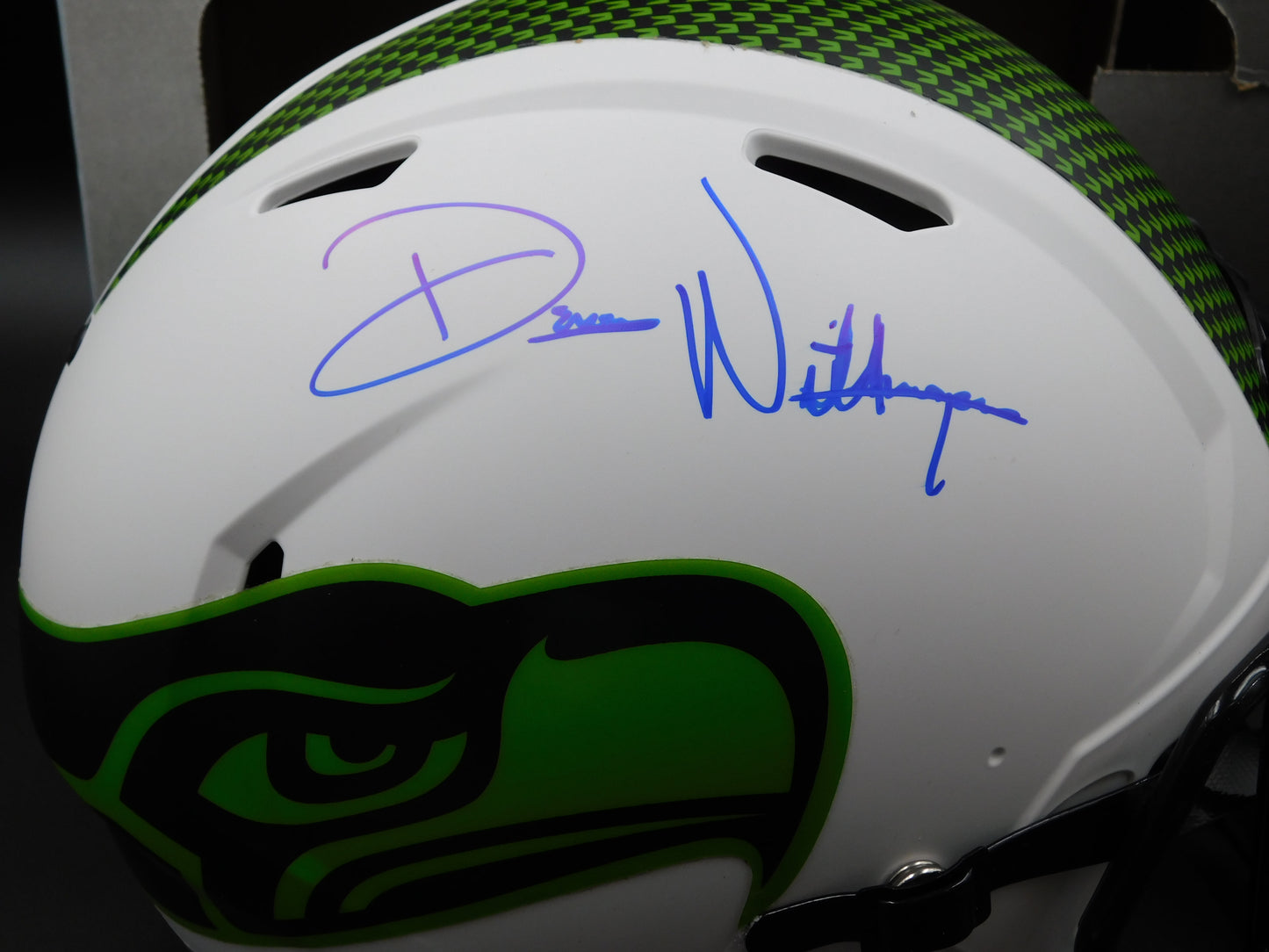 Devon Witherspoon Signed Autographed Full Size Authentic Lunar Eclipse Seattle Seahawks Helmet BAS COA