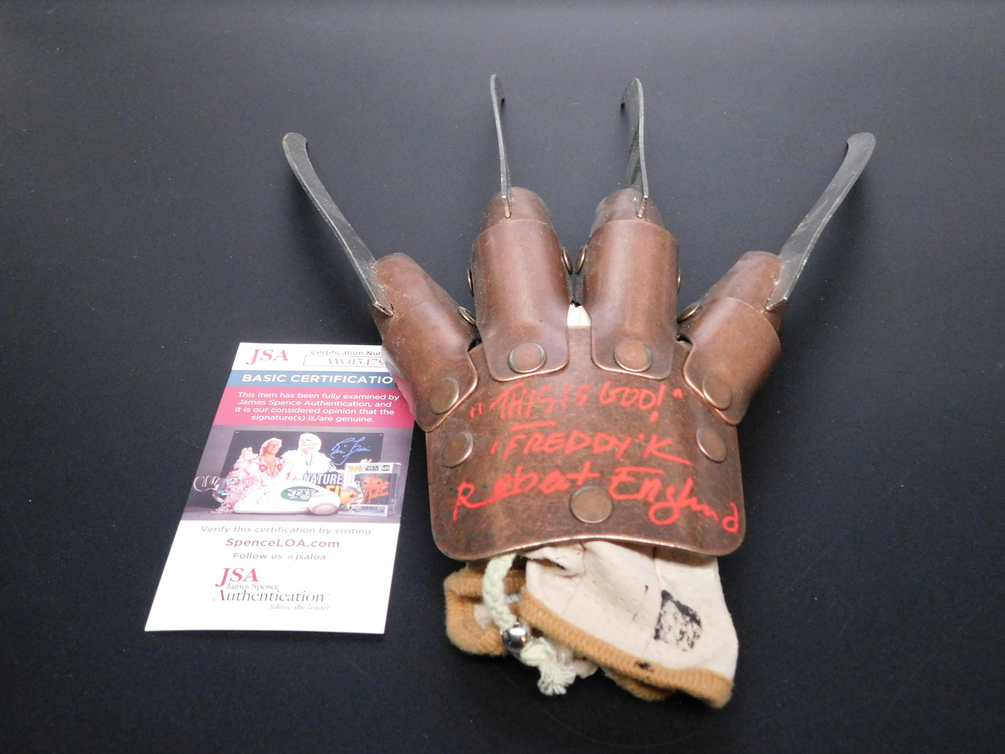 Robert Englund Signed Autographed Authentic Rubies Freddy Krueger Glove This Is God JSA COA