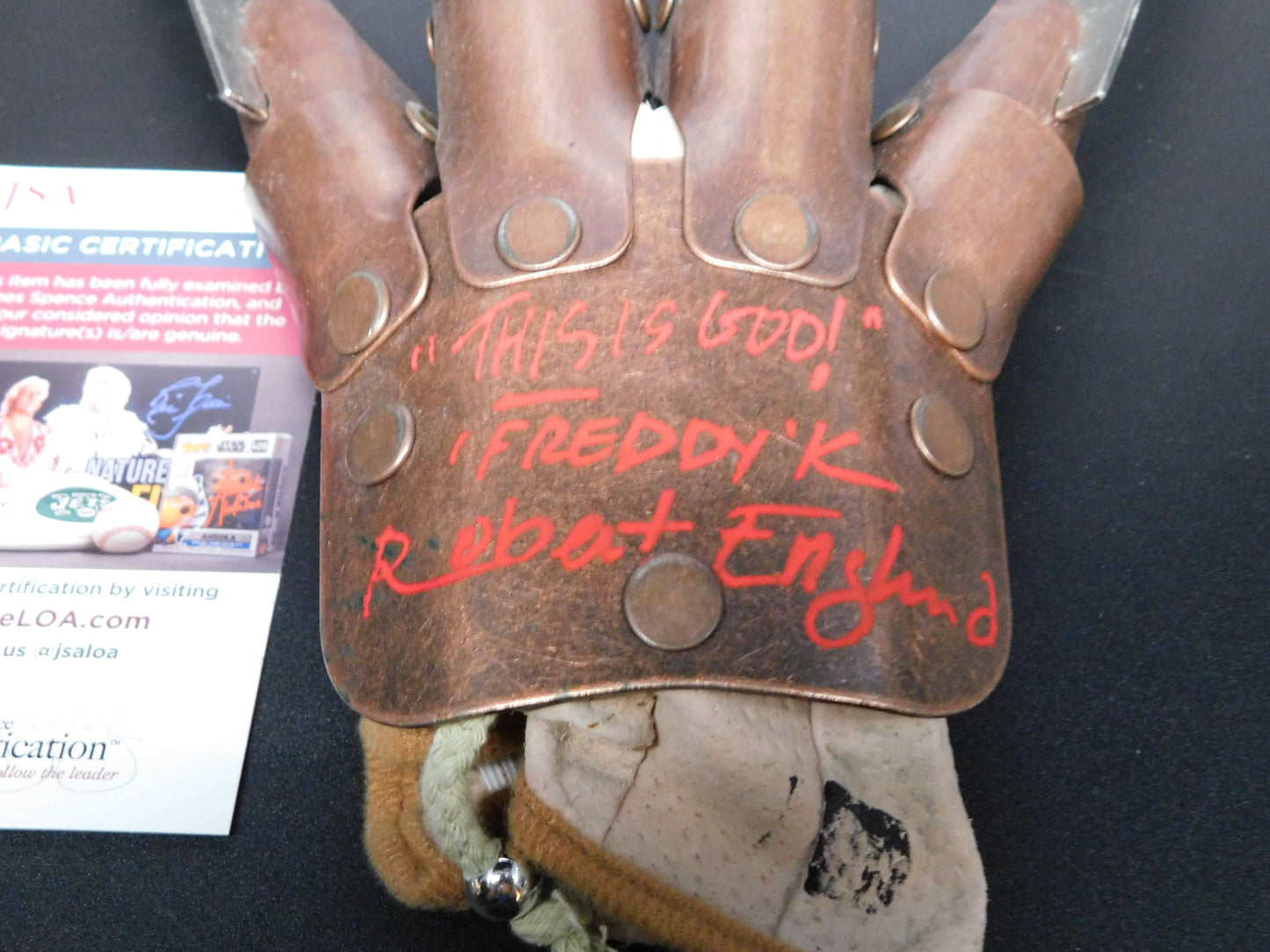 Robert Englund Signed Autographed Authentic Rubies Freddy Krueger Glove This Is God JSA COA