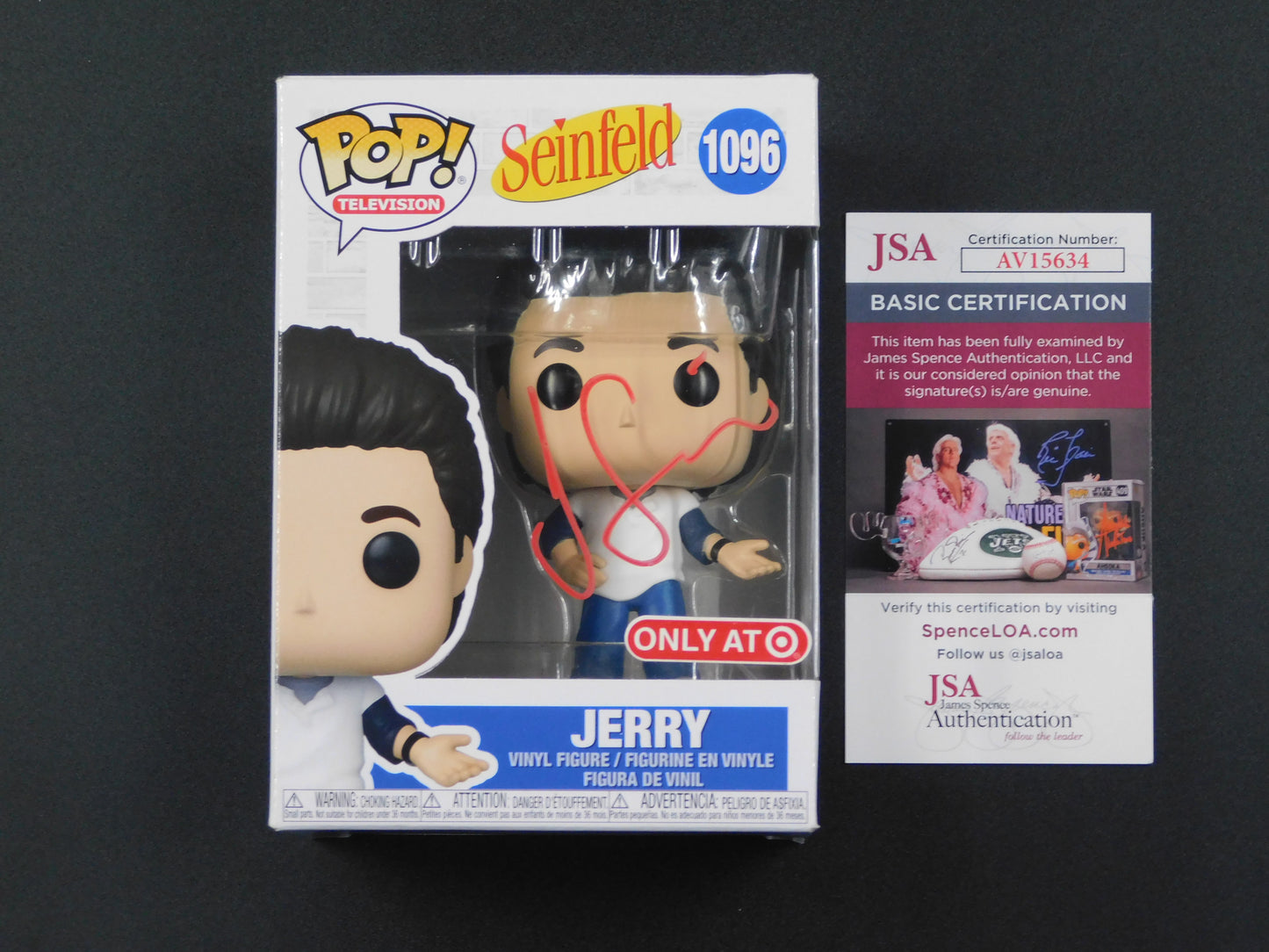 Jerry Seinfeld Signed Autographed Funko Pop! 1096 Jerry Target Exclusive JSA COA