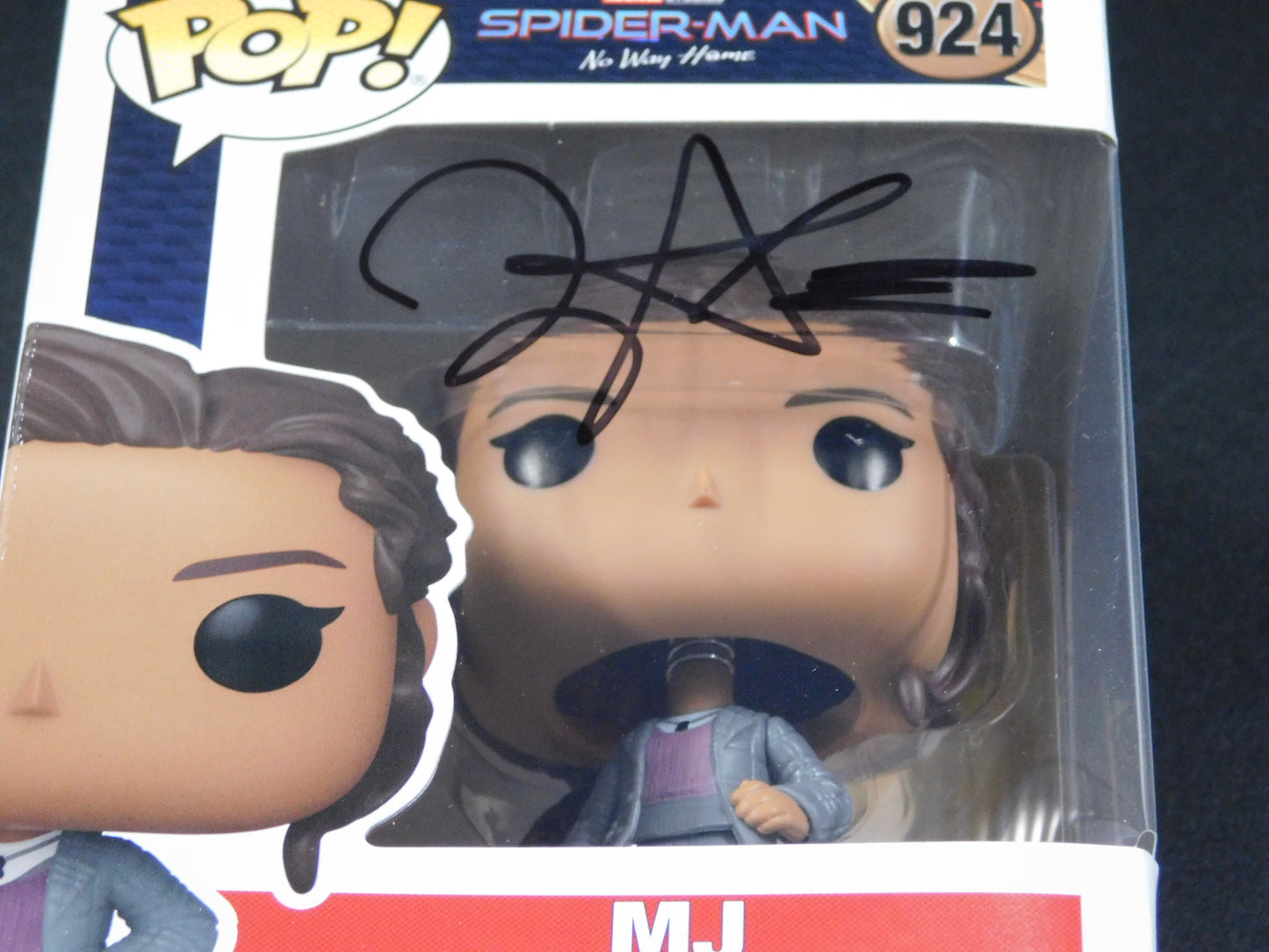 Zendaya Signed Autographed Funko Pop! 924 MJ Spider Man Mary Jane JSA COA Letter