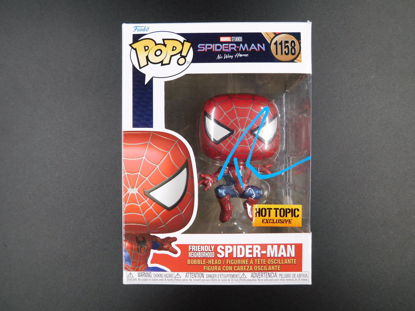 Tobey Maguire Signed Autographed Funko Pop 1158 Spider-Man Marvel Exclusive ACOA B