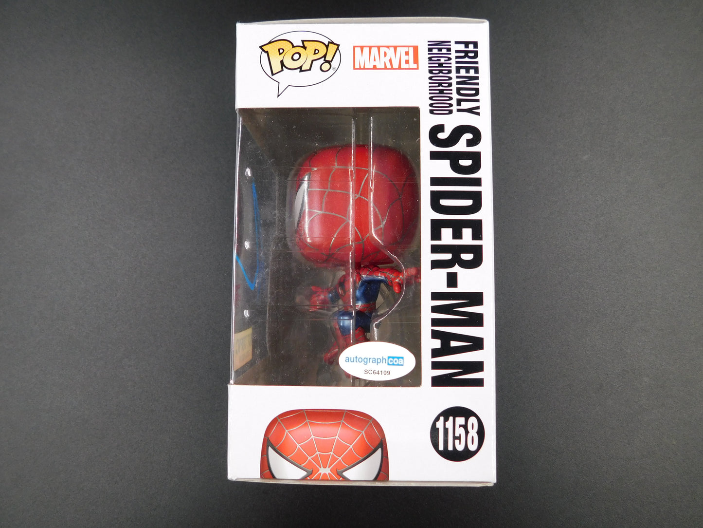 Tobey Maguire Signed Autographed Funko Pop 1158 Spider-Man Marvel Exclusive ACOA B