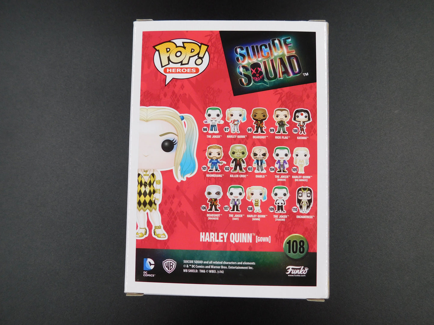 Margot Robbie Signed Autographed Funko Pop 108 Harley Quinn Suicide Squad BAS COA