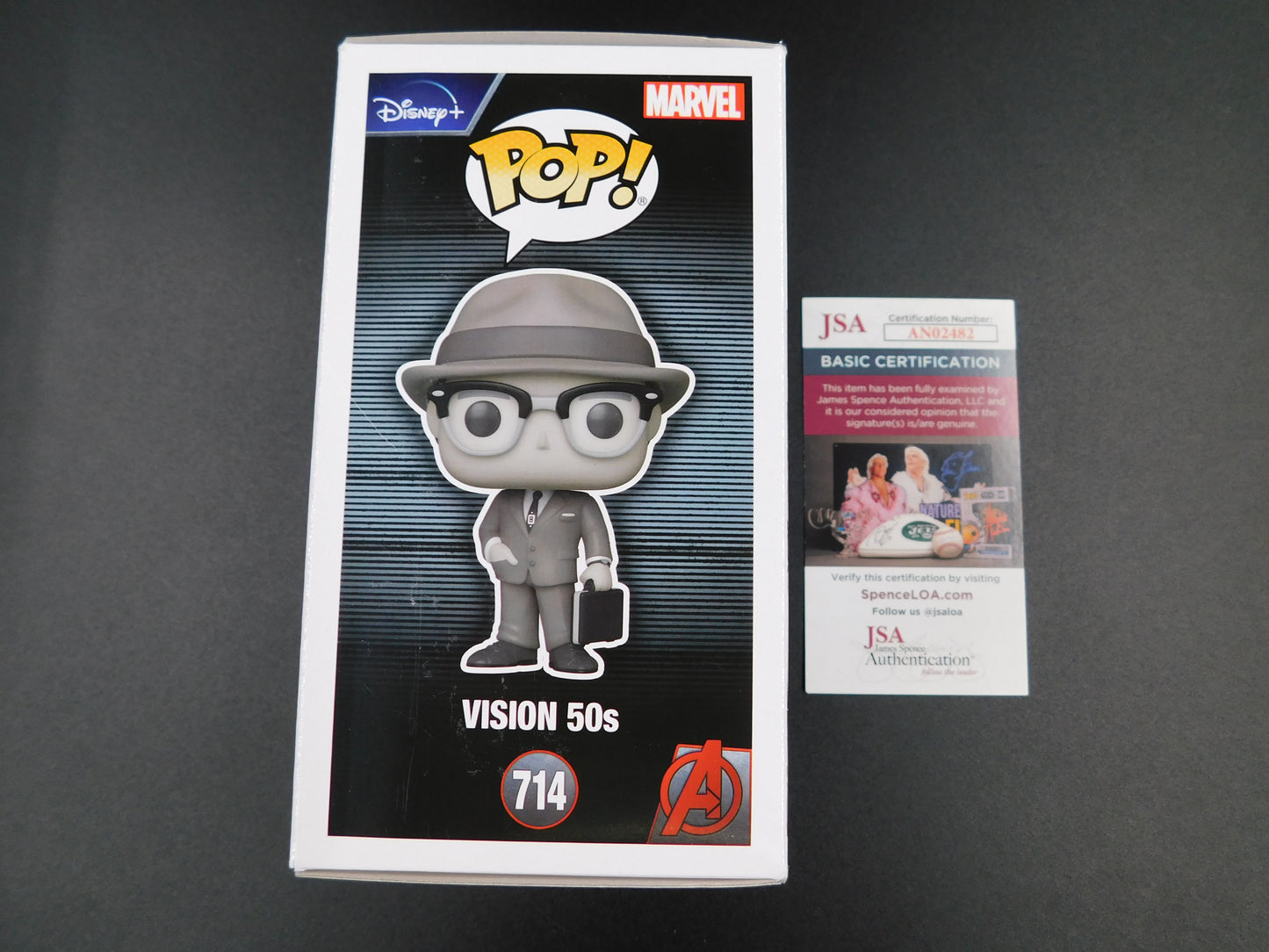 Paul Bettany Signed Autographed Funko Pop 714 Vision 50s WandaVision JSA COA