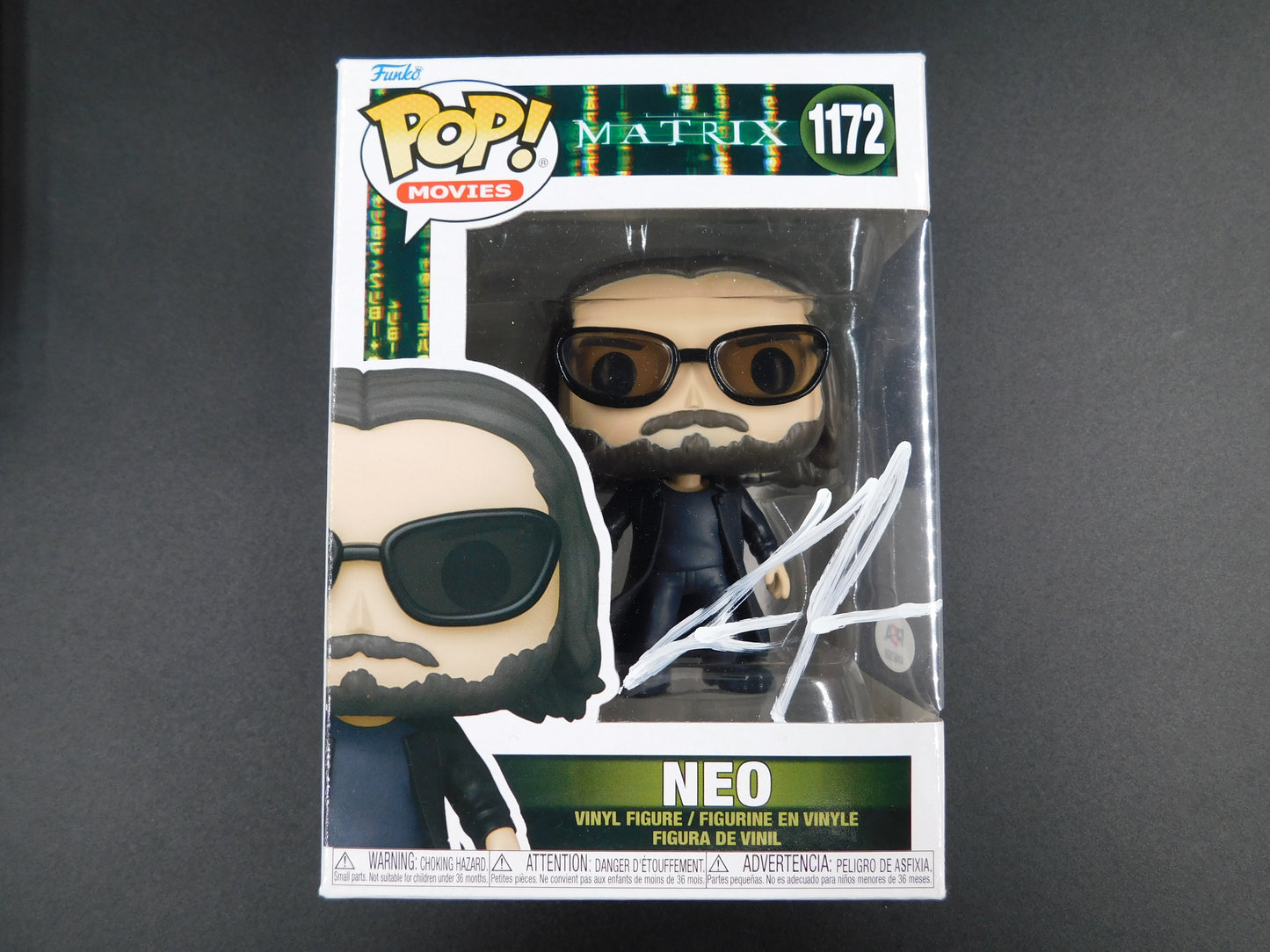 Keanu Reeves Signed Autographed Funko Pop 1172 Neo The Matrix Mr. Anderson PSA COA