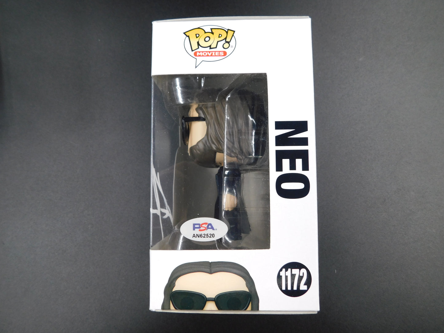 Keanu Reeves Signed Autographed Funko Pop 1172 Neo The Matrix Mr. Anderson PSA COA