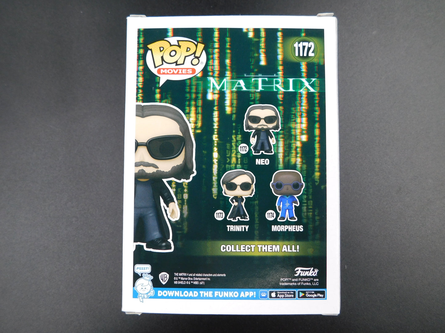 Keanu Reeves Signed Autographed Funko Pop 1172 Neo The Matrix Mr. Anderson PSA COA